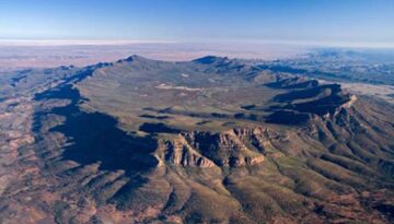 Wilpena Pound, Flinders Ranges, South Australia, Australia - aerial