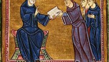 220px-St._Benedict_delivering_his_rule_to_the_monks_of_his_order