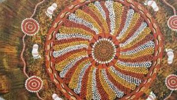 Indigenous art spiral