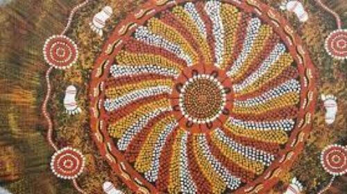 Indigenous art spiral
