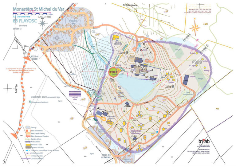 Plan de l'écosite sacré de Saint Michel de Var