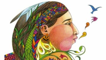 imatge donaindígena dibuix