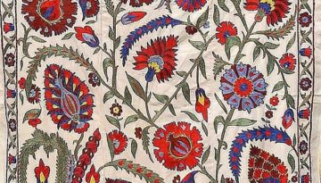 Usbek traditiona lembroidery design